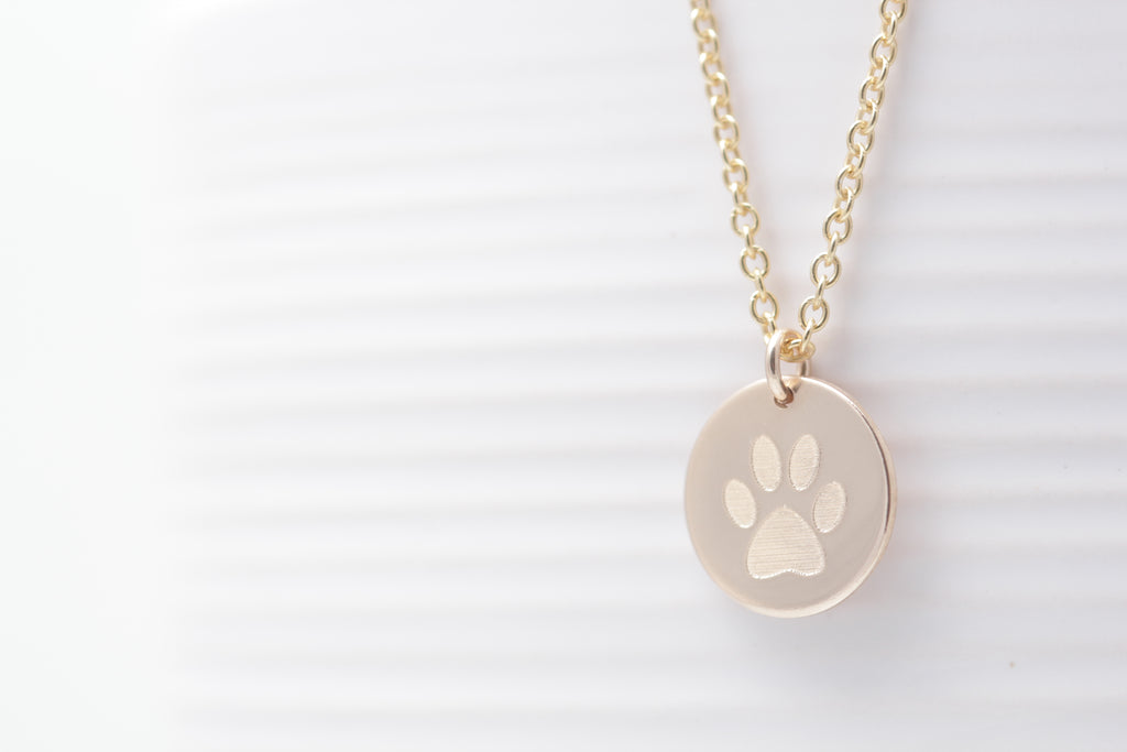 Paw Print Necklace – Silver Muse