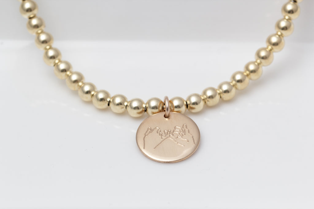 Custom Beaded Engraved Bracelet