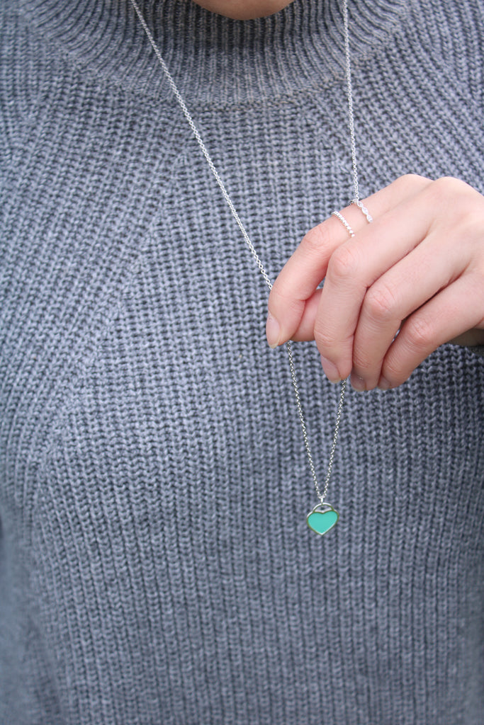 Long Heart Necklace