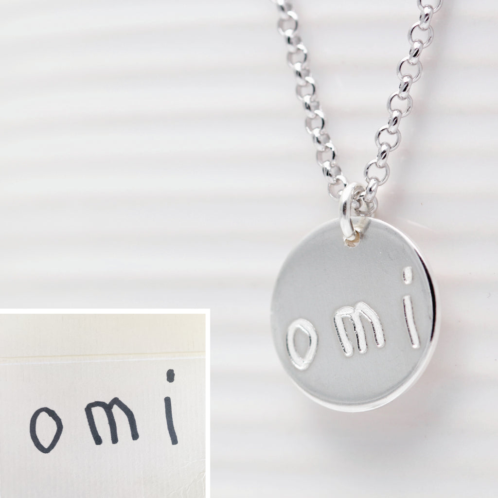 Personalized Handwritten Necklace