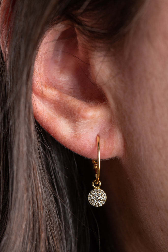 Pave Sleeper Hoops