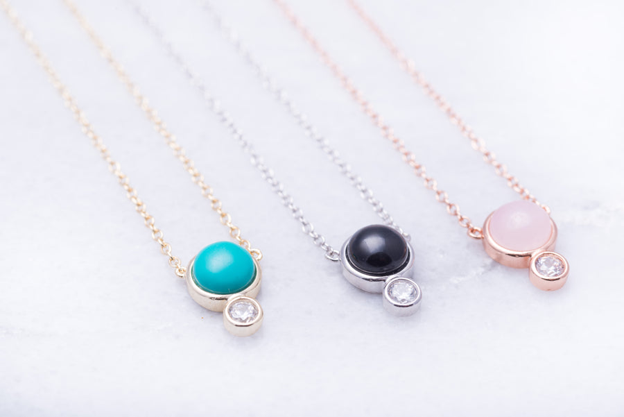Gemstone Crystal Necklace