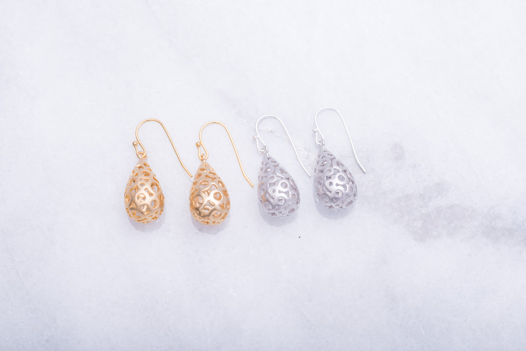 Bubble Teardrop Earrings