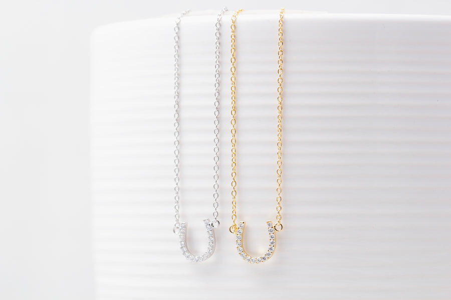 CZ Horseshoe Necklace