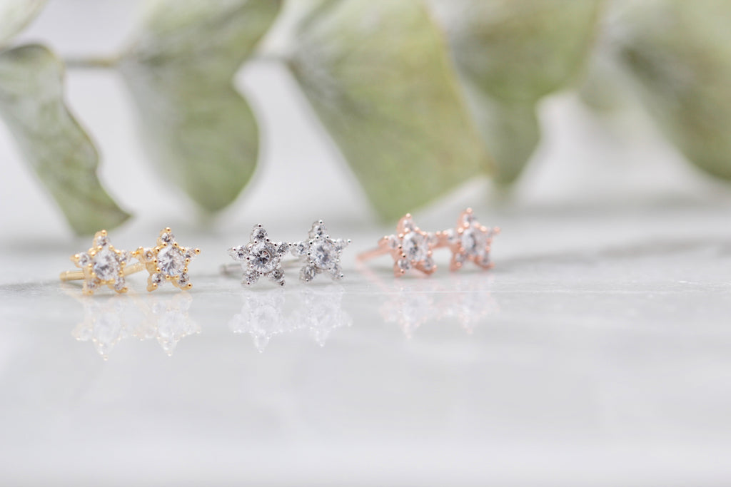 CZ Star Studs