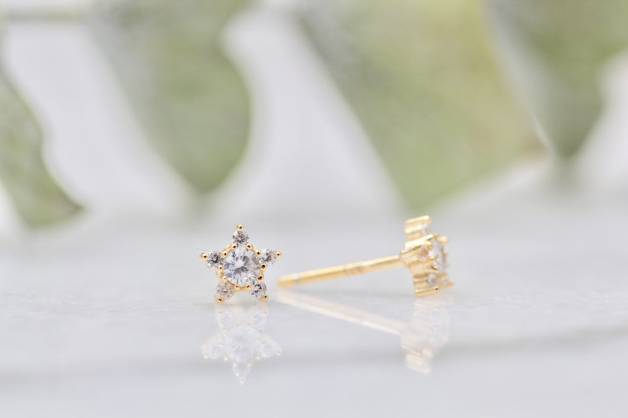 CZ Star Studs