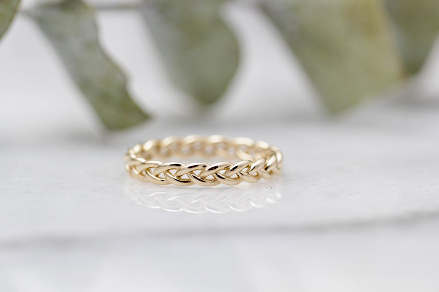 10K Braided Ring