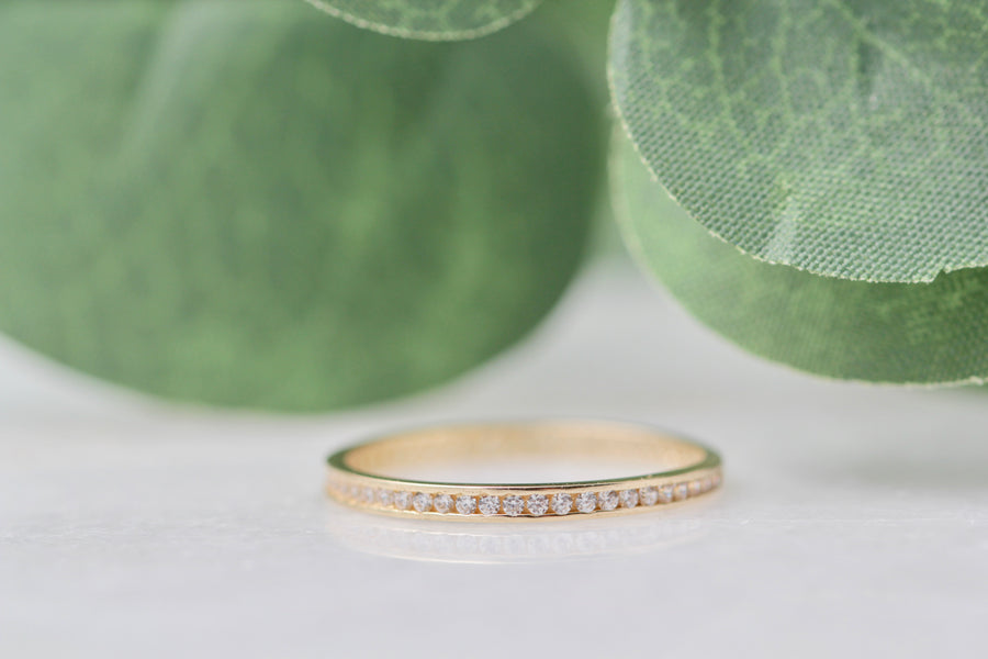 10K CZ Eternity Band