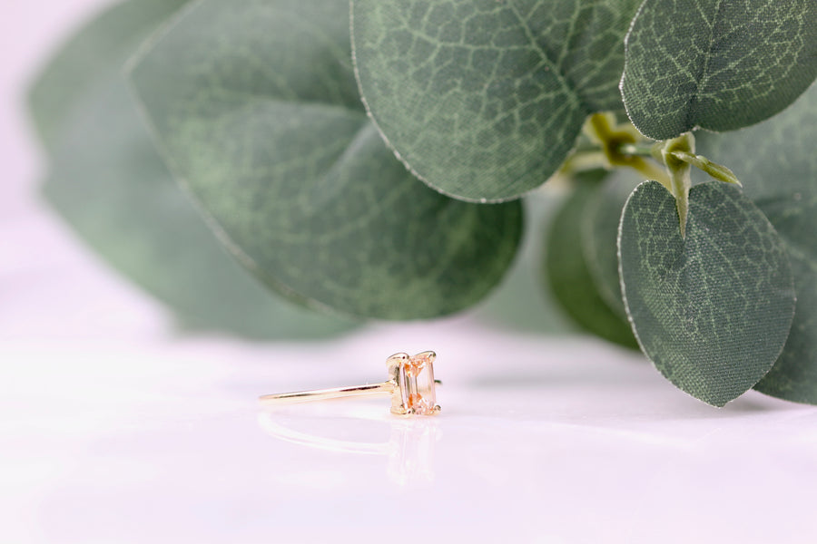10K Champagne Amethyst Ring