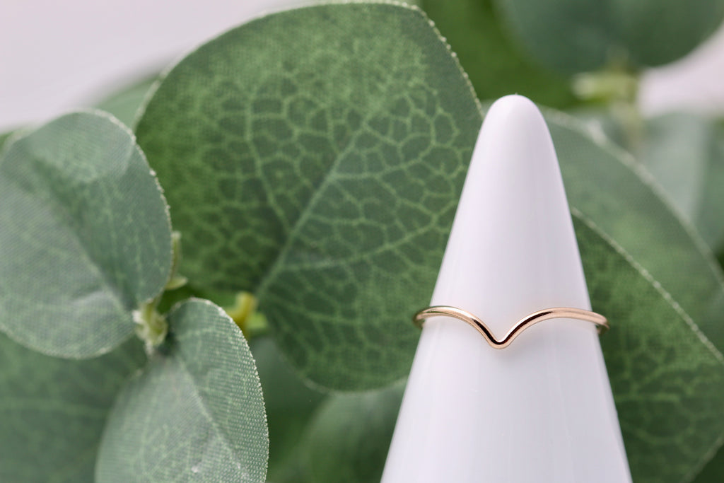Gold Filled or Sterling Chevron Ring