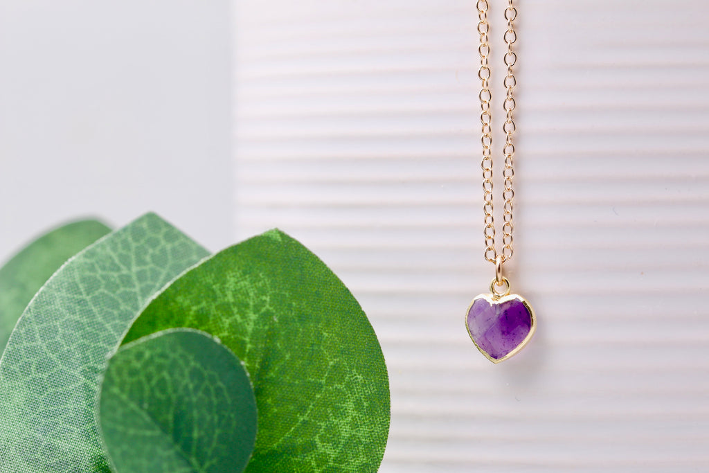 Gemstone Heart Necklace