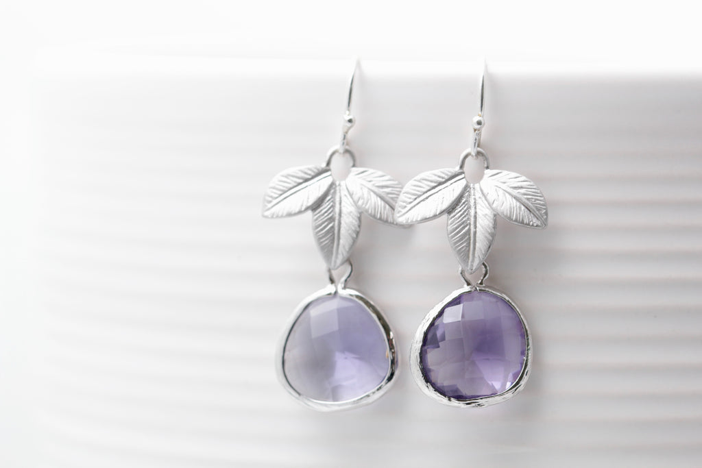 Leaf Crystal Earring