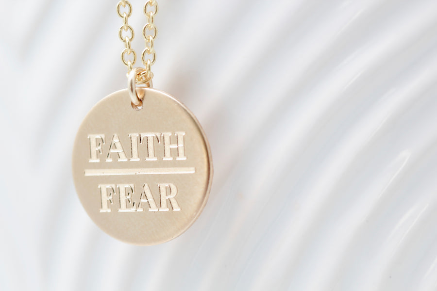 "Say Anything" Disc Necklace