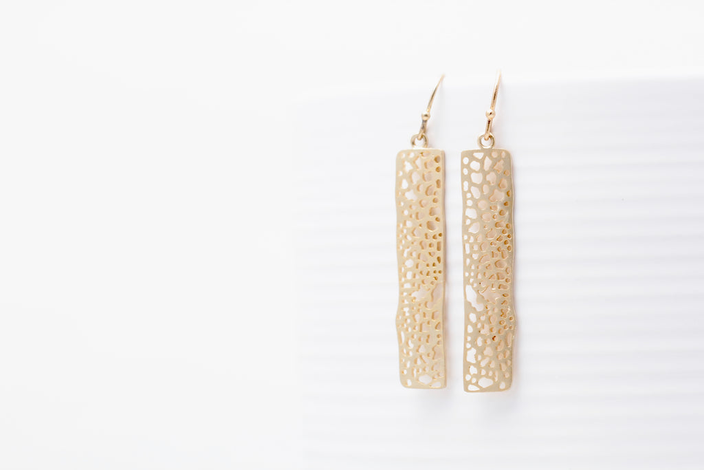 Mini Bamboo Bar Earrings