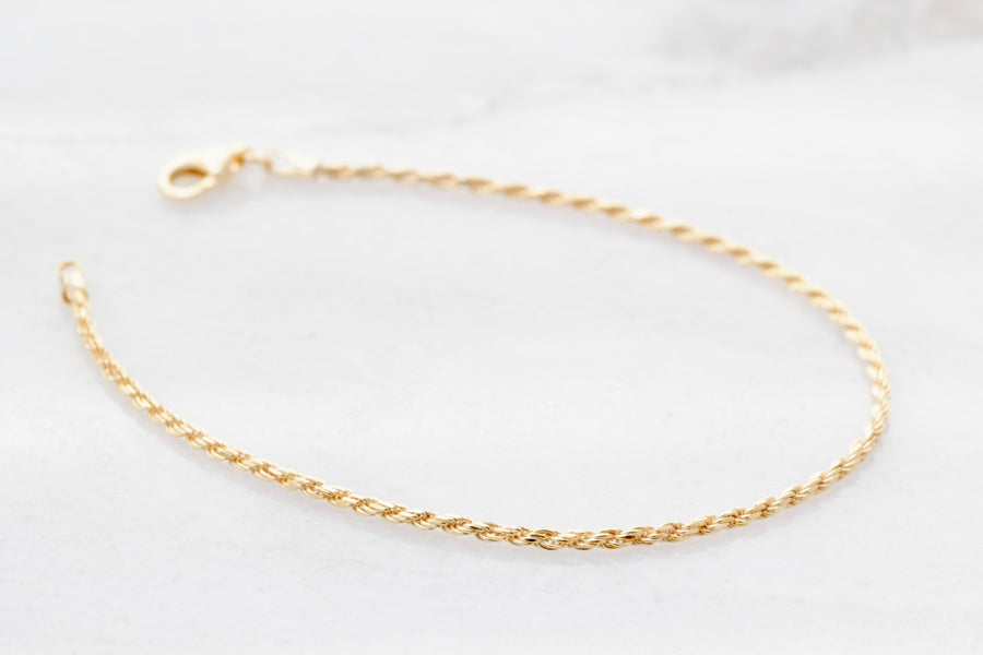 Thin Rope Chain Bracelet
