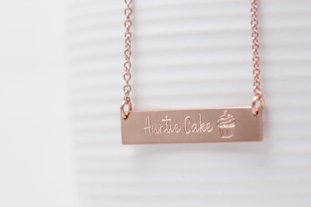 "Say Anything" Bar Necklace