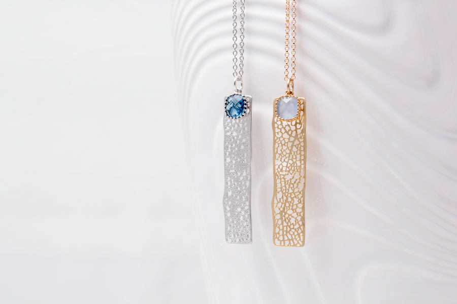 Long Bamboo Bar Necklace