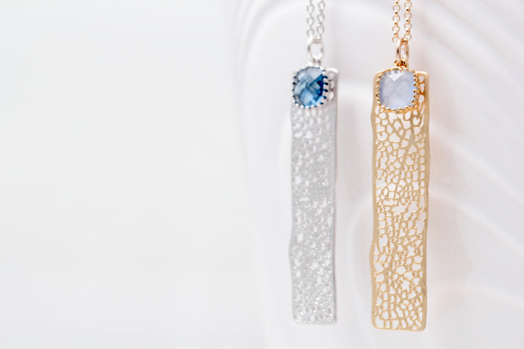 Long Bamboo Bar Necklace