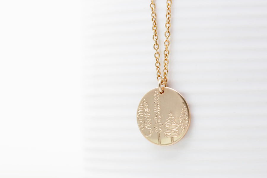 Pacific Northwest Engraved Necklaces