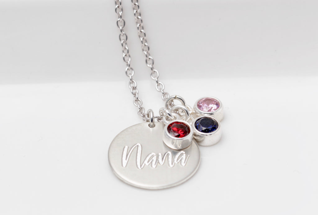 "Mama" Birthstone Necklace