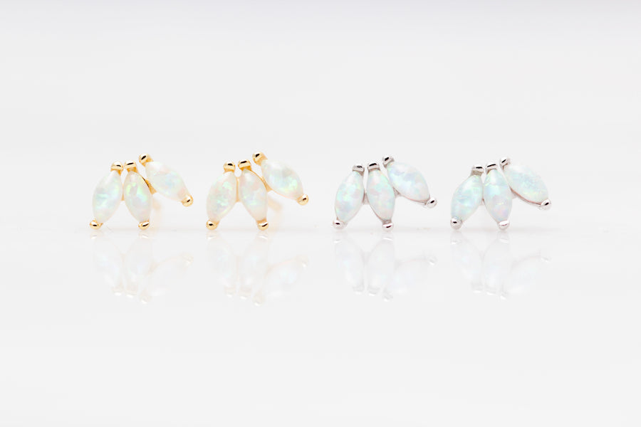 Mini Opal Fan Studs