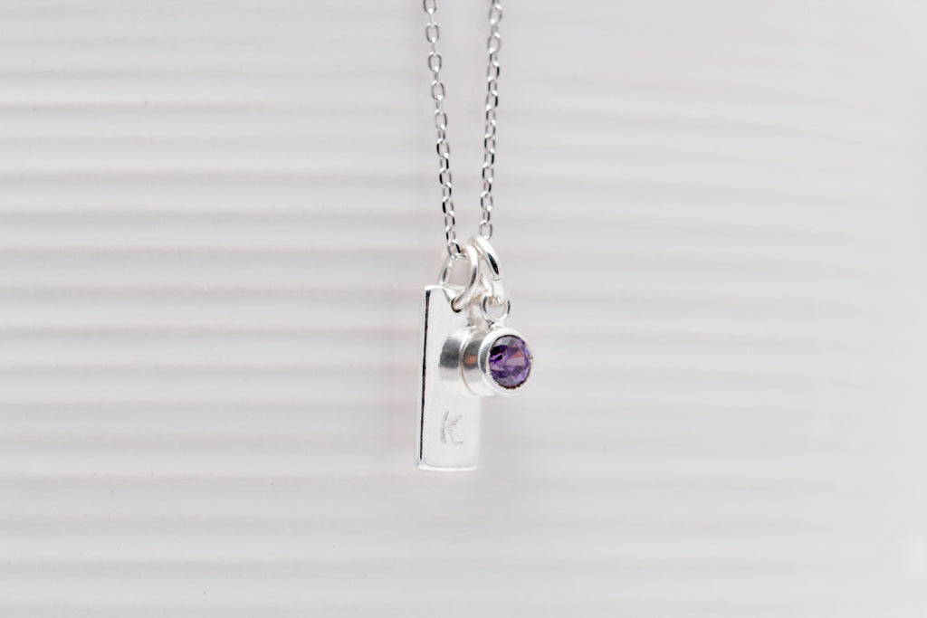 Want to buy a Birthstone Necklace Initial? View our collection now! - KAYA  jewels webshop - a beautiful memory