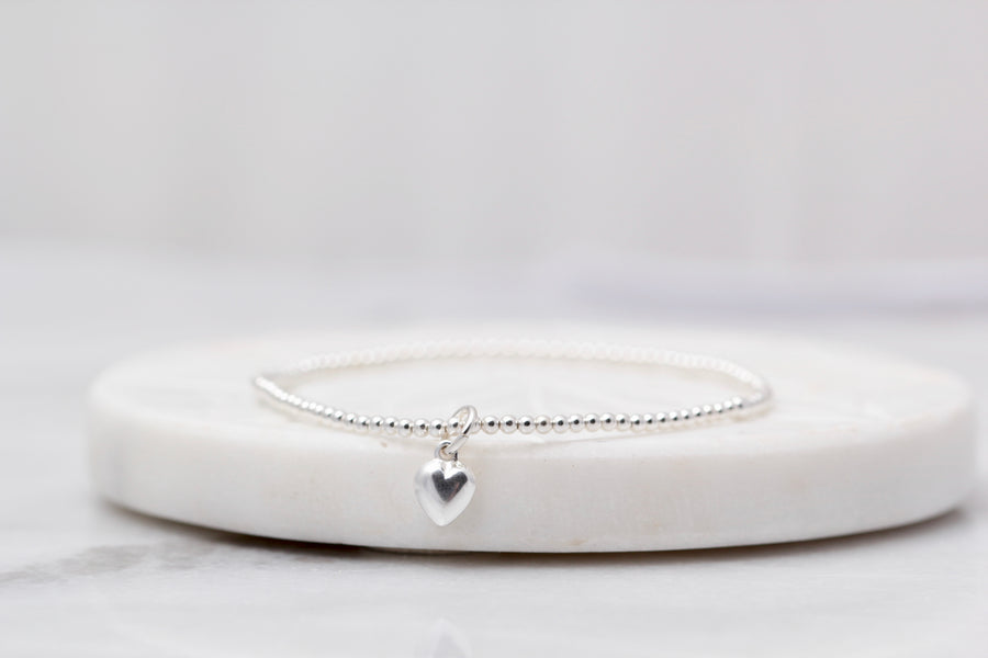 Beaded Heart Bracelet