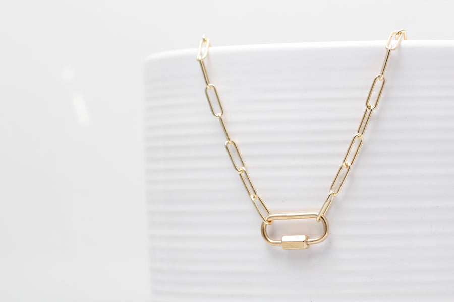 Carabiner Link Chain Necklace